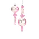 Mark Roberts Fancy Pink Finial Ornament Set