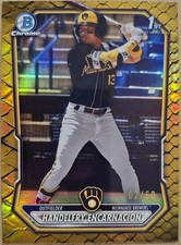 2026 Bowman Chrome Gold Reptilian Refrctr /50 BCP40 HANDELFRY ENCARNACION 1st 