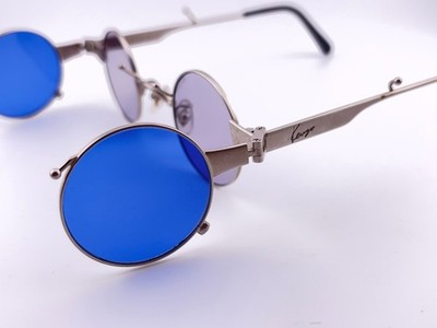 VINTAGE RARE KENZO KE2876 ROUND HINGED FOLDABLE SUNGLASSES 1980'S
