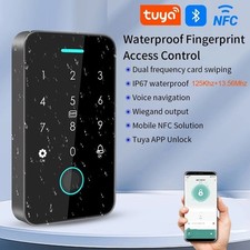Fingerprint Access Keypad Tuya NFC 125K RFID 13.56M IC WG26 Door Reader Unlock
