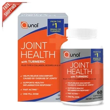 5-in-1 Turmeric Joint Support Supplement - Fast Acting One-Pill Relief, 60 Count