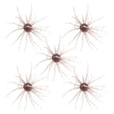  5 Pcs Fishing Soft Plastic Worms Sea Urchin Lures Artificial Baits
