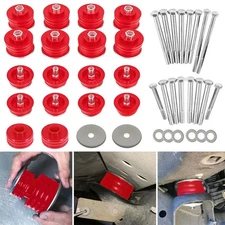 Fits 2008-2016 Ford F-250 F-350 Super Duty Body Mount Bushing Kit KF04060BK RED