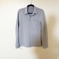 Lululemon commission long sleeve button up light blue size small