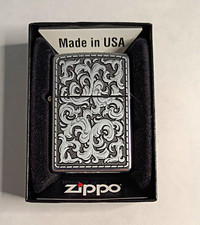 Zippo Embossed Venetian Collectible Lighter Made in USA 2003 Unfired