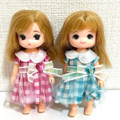 Licca-chan Twin Sisters Miki-chan and Maki-chan 2-piece Set with Dresses
