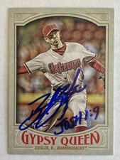 DIAMONDBACKS- BRAD ZIEGLER AUTOGRAPH 2016 TOPPS GYPSY QUEEN #228 TRADING CARD