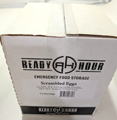 Ready Hour Emergency Food Supply 6 PACKS  (9.31 0z. each) Scrambled Eggs