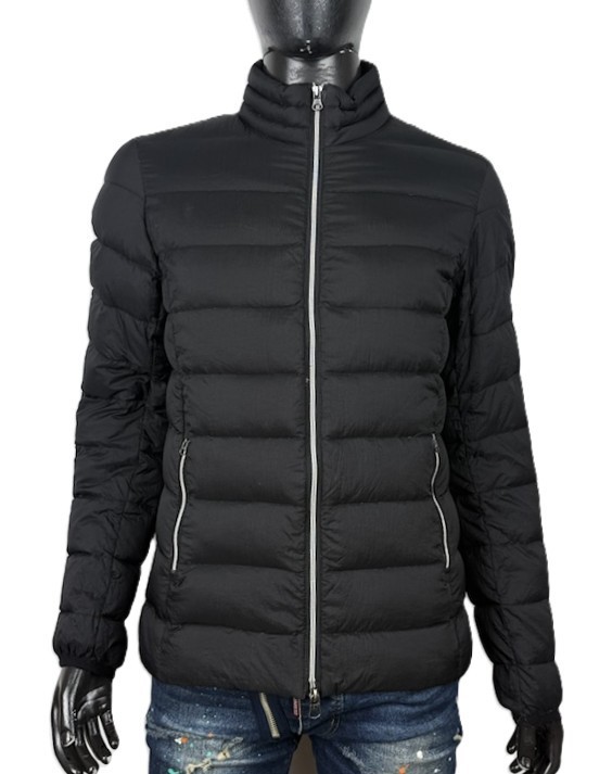 Armani Jeans Piumino Uomo 50 L Nero Piuma d’Oca Giubbotto Trapuntato
