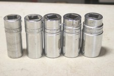 Lot Of 5 Snap On 34 Inch Drive 6 Point Deep Sockets 1516 - 1-14