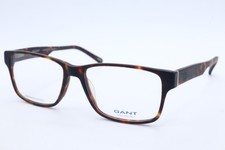 GANT GA 3005 MTO Rectangle Dark Tortoise Shell Eyeglasses Clear Lenses 55mm