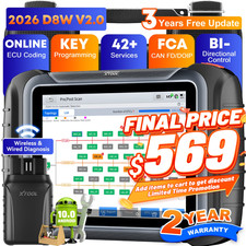 Xtool D8w V2.0 Full System Diagnostic Tool Obd2 Scanner Key Programmer Topo Map