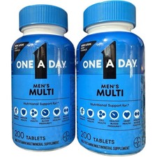  2 One a Day Mens Complete Healthy Multivitamin Supplement 200 Tablets 06/2027