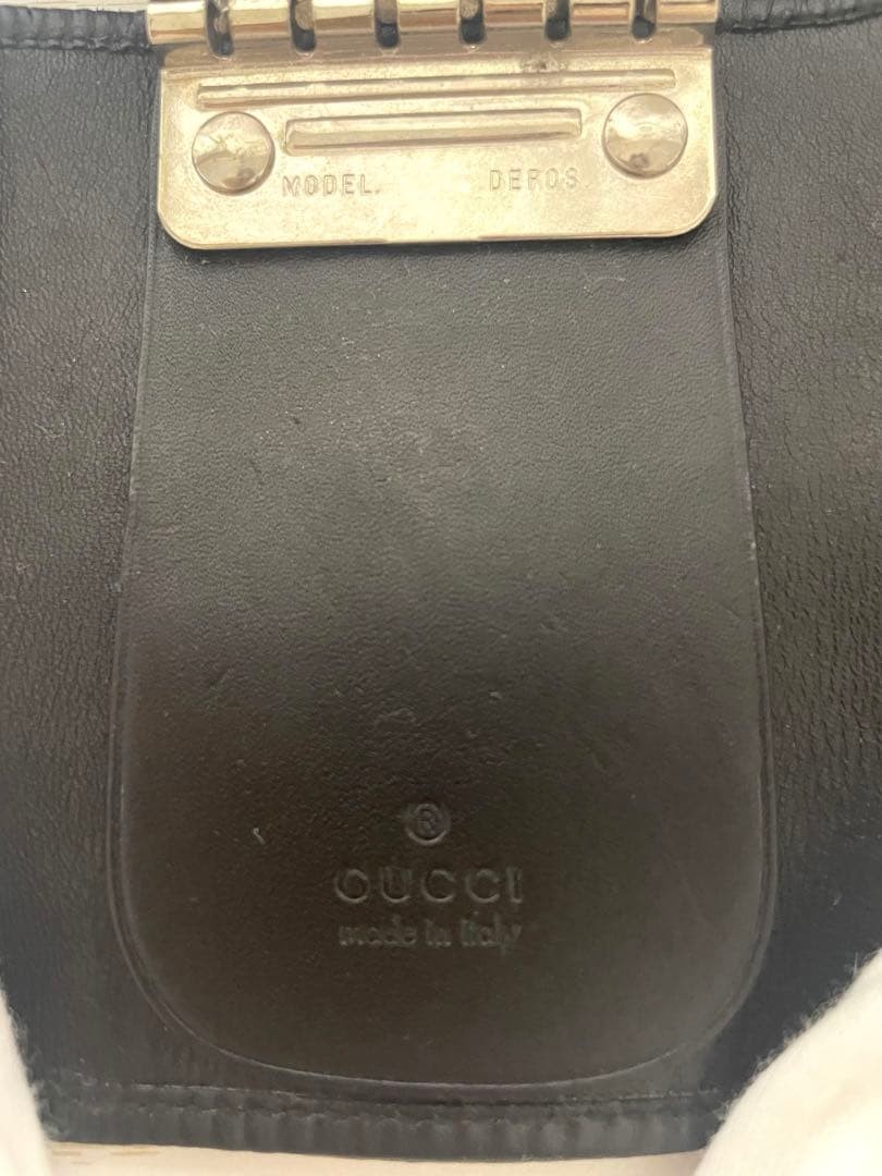 Gucci Python Key Case 6-Key Holder Silver Logo Us… - image 7