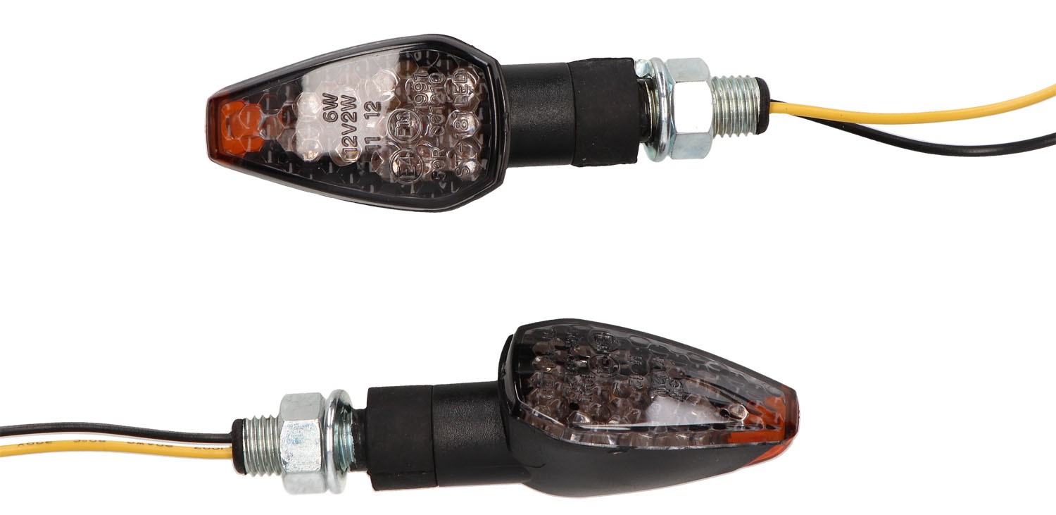 Progress Line LED Blink Set Peak Dark 12V/2W M10 Short Black