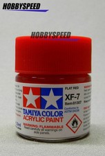 TAMIYA XF-7 ACRYLIC PAINT FLAT RED 23ml bottle model scenery TAM81307 NEW