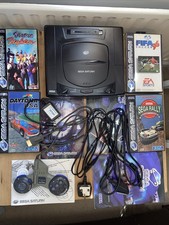 Sega Saturn MK-80200A-50 Console with Leads Controller and 4 Games Bundle Tested