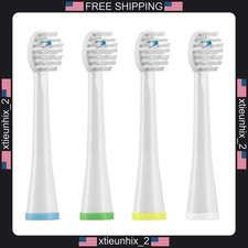 Waterpik Sonic-Fusion Replacement Toothbrush Heads 4 Pack White