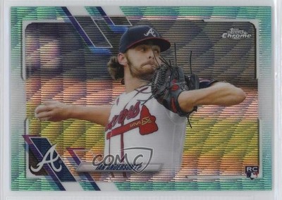 2021 Topps Chrome Aqua Wave Refractor 141/199 Ian Anderson #6 Rookie RC 11c4