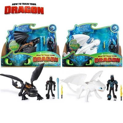 How to Train Your Dragon 3,HICCUP and TOOTHLESS Action Figure Birthday Gift HOT