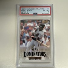 1994 Donruss Dominators Series 2 Barry Bonds PSA 8 San Fransico Giants #7