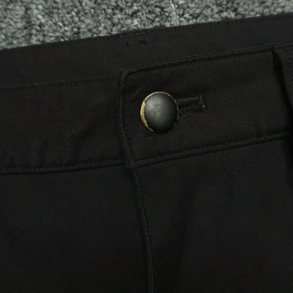 Pantalones Lululemon Hombre 33x30 Negro ABC Calce Ajustado 5 Bolsillos Pantalón Warpstreme Foto 4 de 4