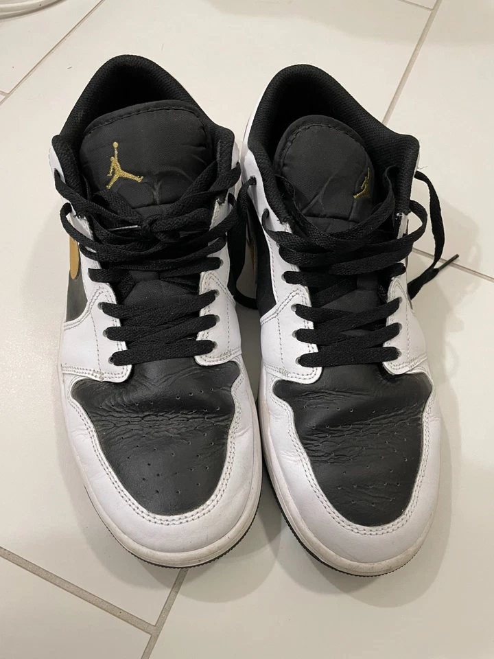 Air Jordan 1 низкий золотой свуш размер 11 - Изображение 2 из 4