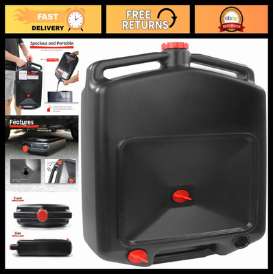 Low Profile 8.5 Quart Oil Drain Container for ATV, Tractor, Lawn Mower, Motorcyc