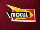 Old sticker: MOTUL oils / point to the right