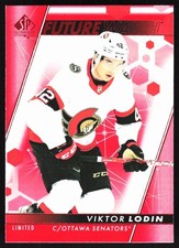 2022-23 SP Authentic Future Watch Red Viktor Lodin Rookie Ottawa Senators #188