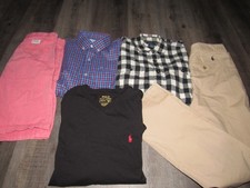 RALPH LAUREN VINEYARD VINES Boy's Large 12 14 Lot Of Shirts Pants Shorts Preppy