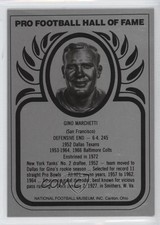 1988-2013 Pro Football Hall of Fame Metallic Gino Marchetti HOF 0b5