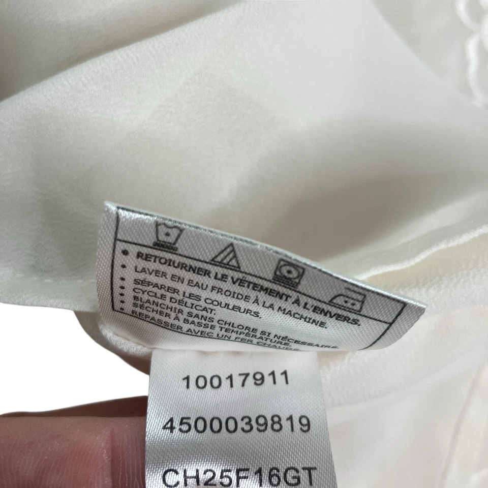 Ariat Top Mujer XL Clara Túnica Poncho Bordado Floral Transparente Western Boho Chic Foto 4 de 4