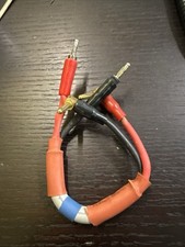 Banana Plug To Right Angle Banana Plug Heavy Gauge Jumper Cable - Used