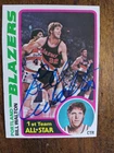 New Listingautograph gum stain bill Walton 1978 topps card