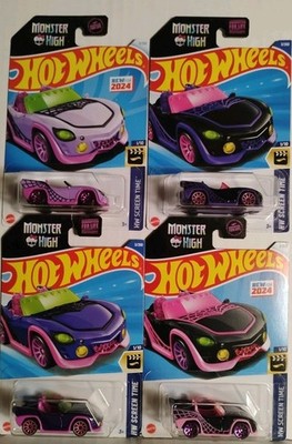hot wheels monster high ghoul mobile lot of 4