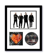 Three Days Grace Autographed Signed 11x14 Custom Framed CD Photo Explosions ACOA