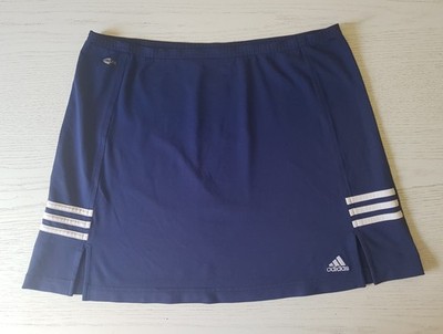 ADIDAS Damen Climalite SPORTROCK Tennisrock ROCK Gr 42 dunkelblau 3 Streifen NW