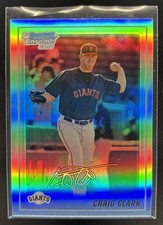 2010 Bowman Craig Clark Chrome Prospects Refractor /777 #BCP27 Auto Giants