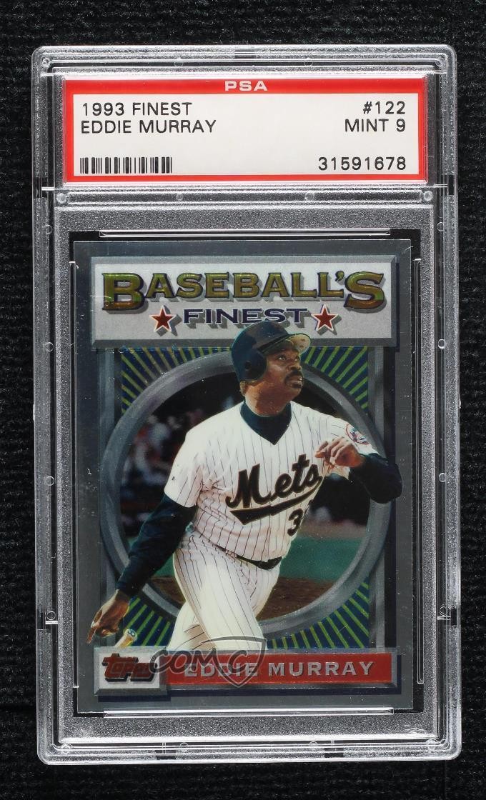 1993 Topps Finest Baseball's Finest Eddie Murray #122 PSA 9 MINT HOF f2e
