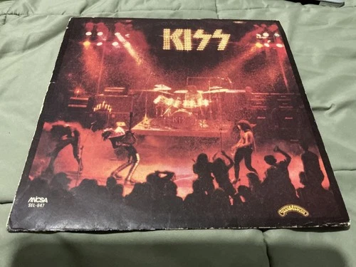 KISS EN VIVO ALIVE  VINYL  RARE RECORD ARGENTINIAN SPANISH ORIGINAL COVER