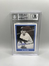 Al Kaline Signed 1984 TCMA All Stars Card Beckett Auto