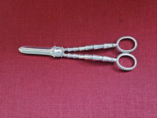 Silverplate Grape Shears Scissors with Unique Design 6 1/2"  13463