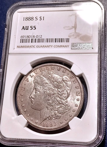 1888-S NGC AU55 Morgan Dollar