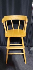 Wood High Chair Spindle Back Foot Rest
