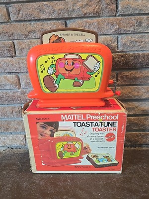 Vintage Mattel 1972 Wind Up Musical Toy Toaster Toast A Tune