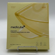 Medicube Kojic Acid Turmeric Brightening Gel Mask 4 Pack 28g 0.98 oz Each NIB