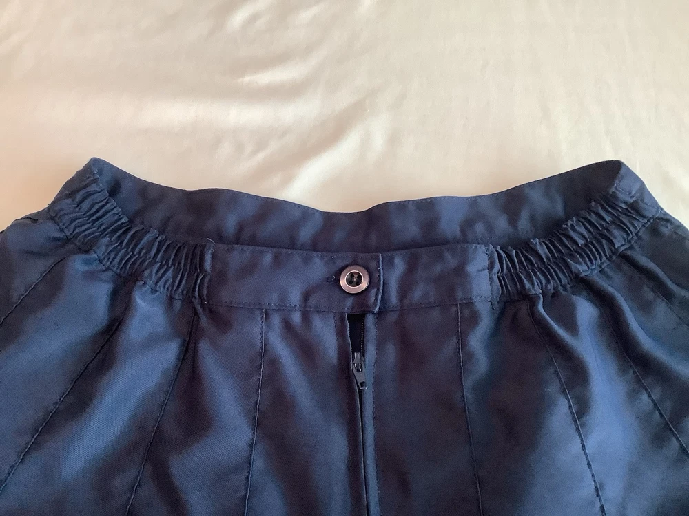 Wilson Navy Blue Pleated Tennis Skirt Size 25 Stretch Waist Comfort Fit