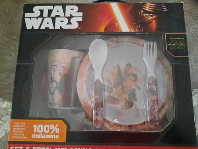 STAR WARS - 5-teiliges Melamin Board Set - Neu, versiegelt