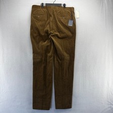 Vintage Ralph Lauren Pants Mens 38 Brown Pinwale Corduroy Straight Deadstock 90s